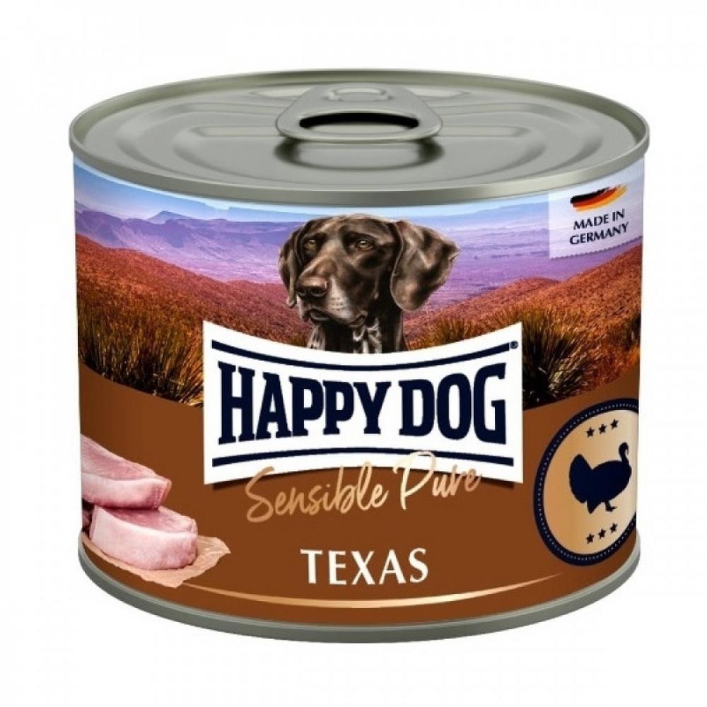 Happy Dog Texas Sensible Pure - Can - BOX - 12*200g happy dog pure turkey can box 12 400g