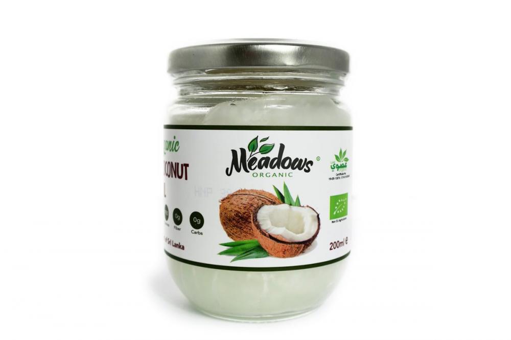 Meadows Organic Coconut Oil 200ml organic moroccan argan oil 100% pure cold pressed virgin premium grade for dry