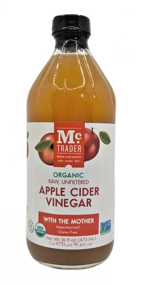 MC Trader Organic Apple Cider Vinegar 473ml farm organic gluten free apple cider vinegar with mother 500ml