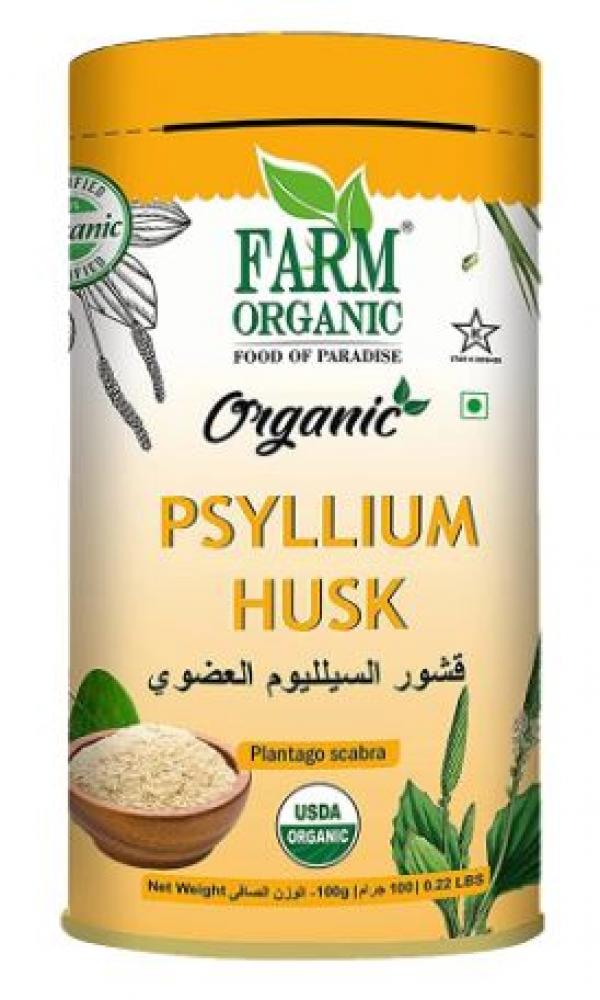 Farm Organic Gluten Free Psyllium Husk 100g farm organic gluten free vegetable masala 100g