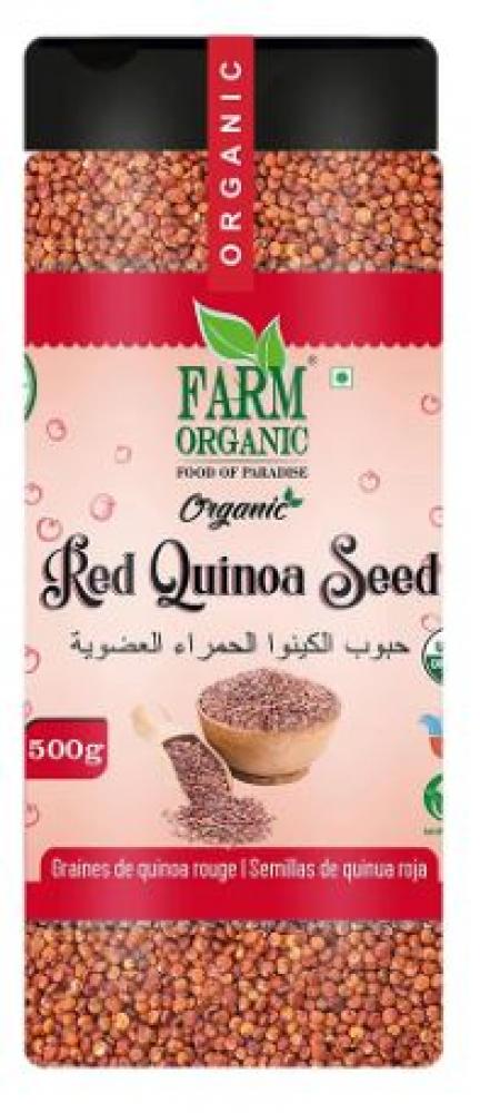 Farm Organic Gluten Free Red Quinoa 500g farm organic gluten free red chili crushed chilli flakes 90g 0 19 lbs