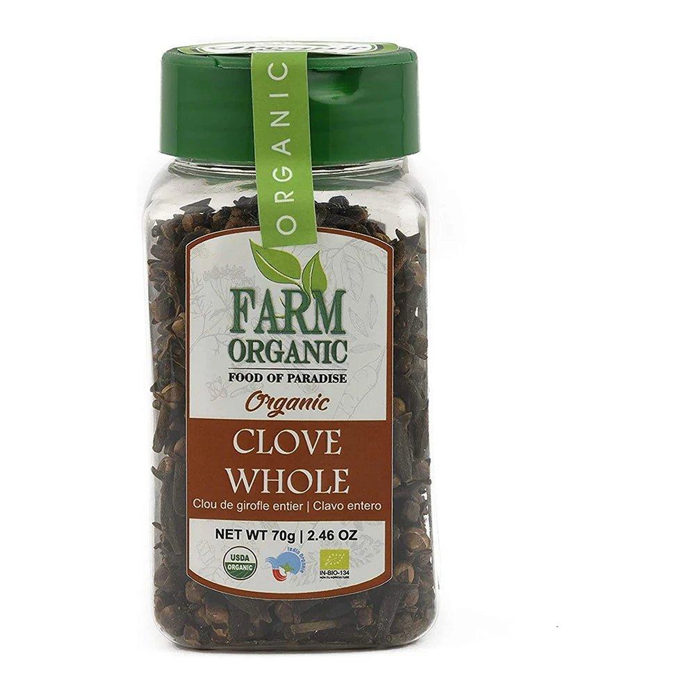Farm Organic Gluten Free Clove whole - 80g vasant pure clove whole 50g