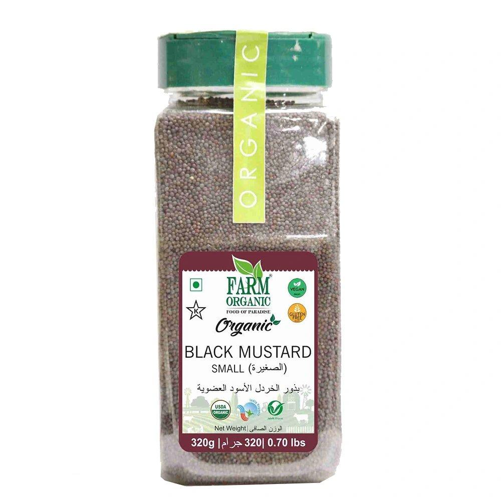 Farm Organic Gluten Free Black Mustard Seeds (Small) - 320g organic red split lentil seeds 600g