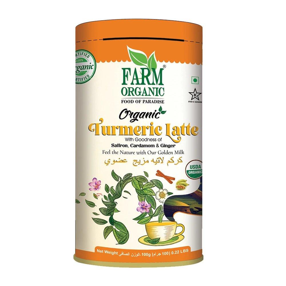 Farm Organic Gluten Free Turmeric Latte Mix - 100g fresh turmeric 200 g