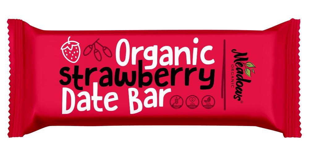 Meadows Strawberry Date Bar 40g meadows organic oat cookies with choco chips 40g