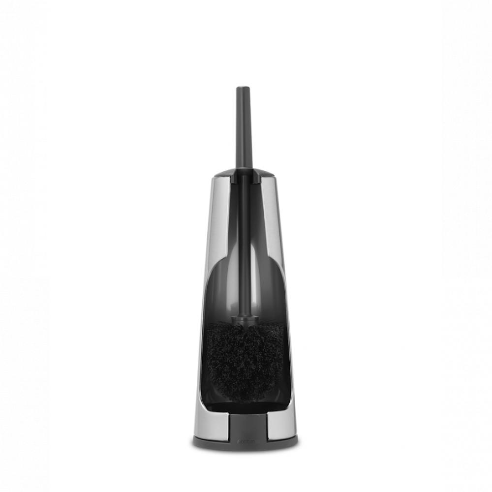 Brabantia Renew Toilet brush and holder - Brilliant Steel brabantia profile toilet brush and holder black