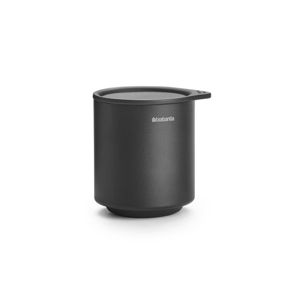 Brabantia Mindset Storage pot - Grey brabantia mindset toilet roll dispenser grey