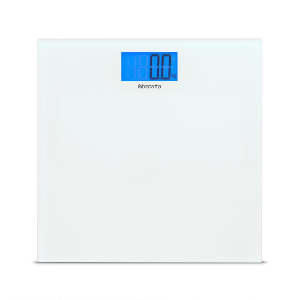 цена Brabantia Renew Battery powered bathroom scales, glass - White