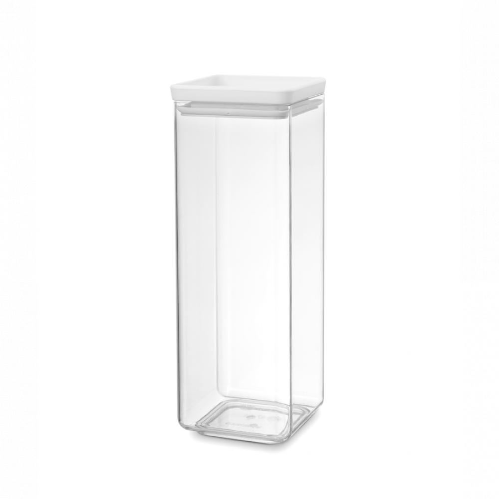 Brabantia Tasty+ Stackable square canister - 2.5 litre - Light Grey цена и фото