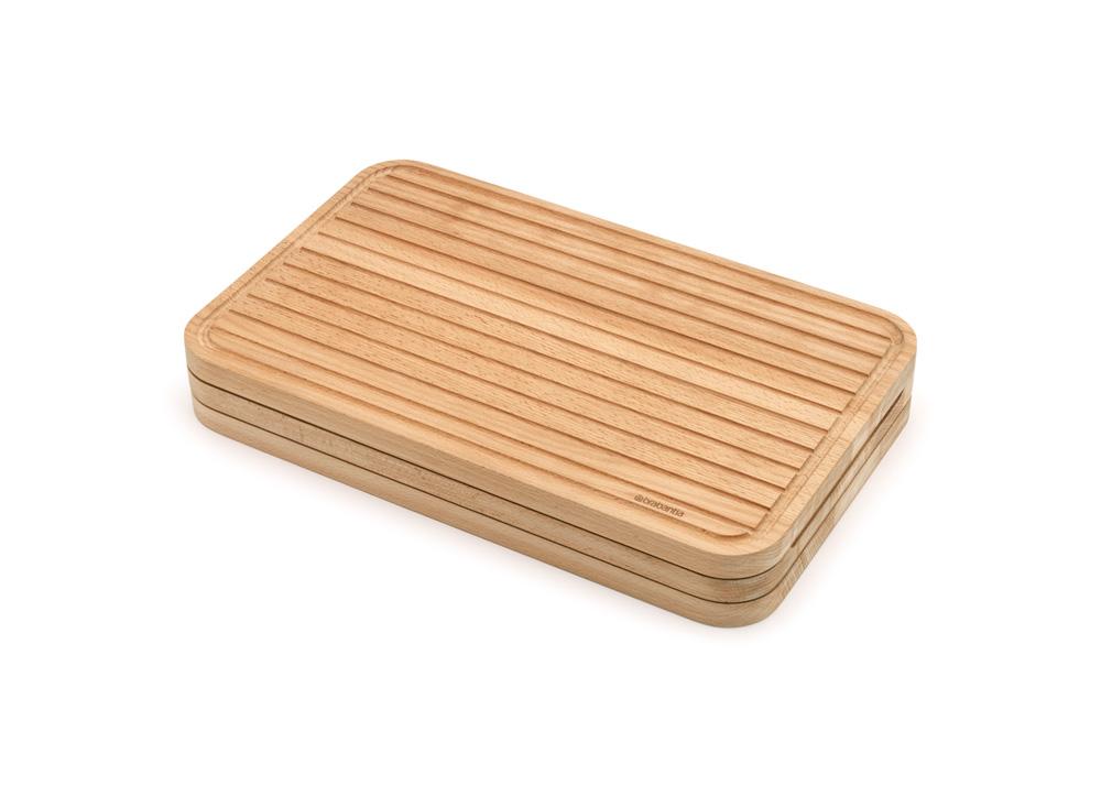 Brabantia Set of 3 Wooden Chopping Boards brabantia wooden chopping board for vegetables