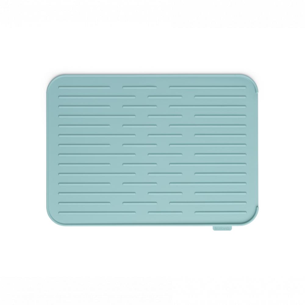 Brabantia Silicone dish drying mat 44x32 cm - Mint silicone table mats tableware insulation mat collapsible anti hot insulation pad non slip heat resistant mat placemat pot holder
