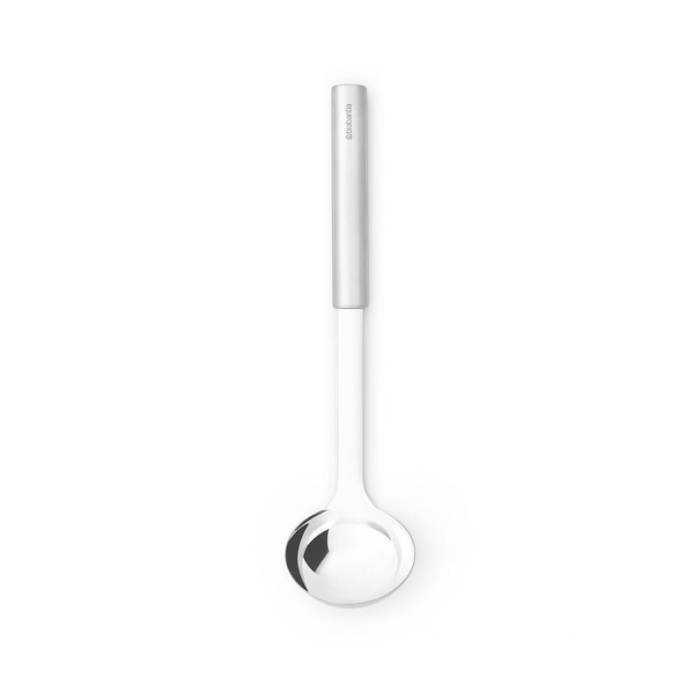 Brabantia Sauce Ladle stainless steel sauce spoon with long rubber handle anti hot pizza spread ladle measuring soup spoon kitchen cooking tableware