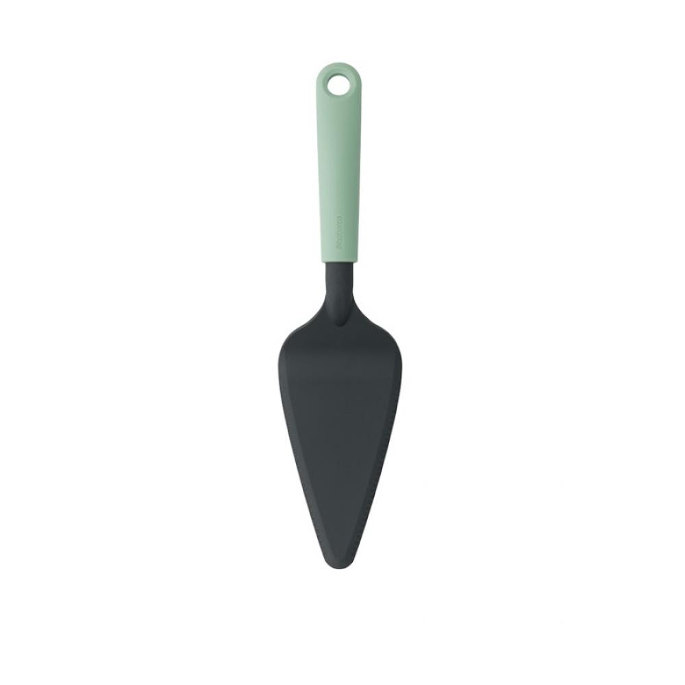 Brabantia Cake Server plus Cutting Edge - Jade Green 6 8 10 inch stainless steel butter cake cream knife spatula wooden handle kitchen smoother spreader fondant pastry cake decor
