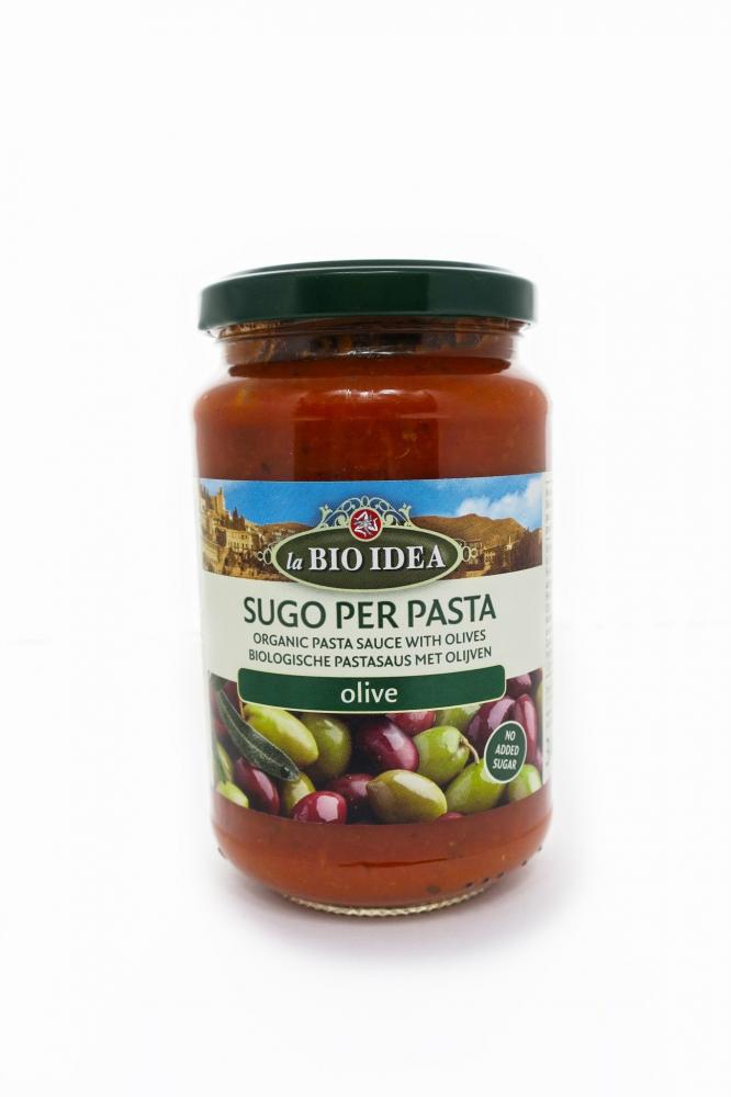 La Bio Idea Organic Olive Pasta Sauce 340g la bio idea organic tricolour fusilli pasta 500 g