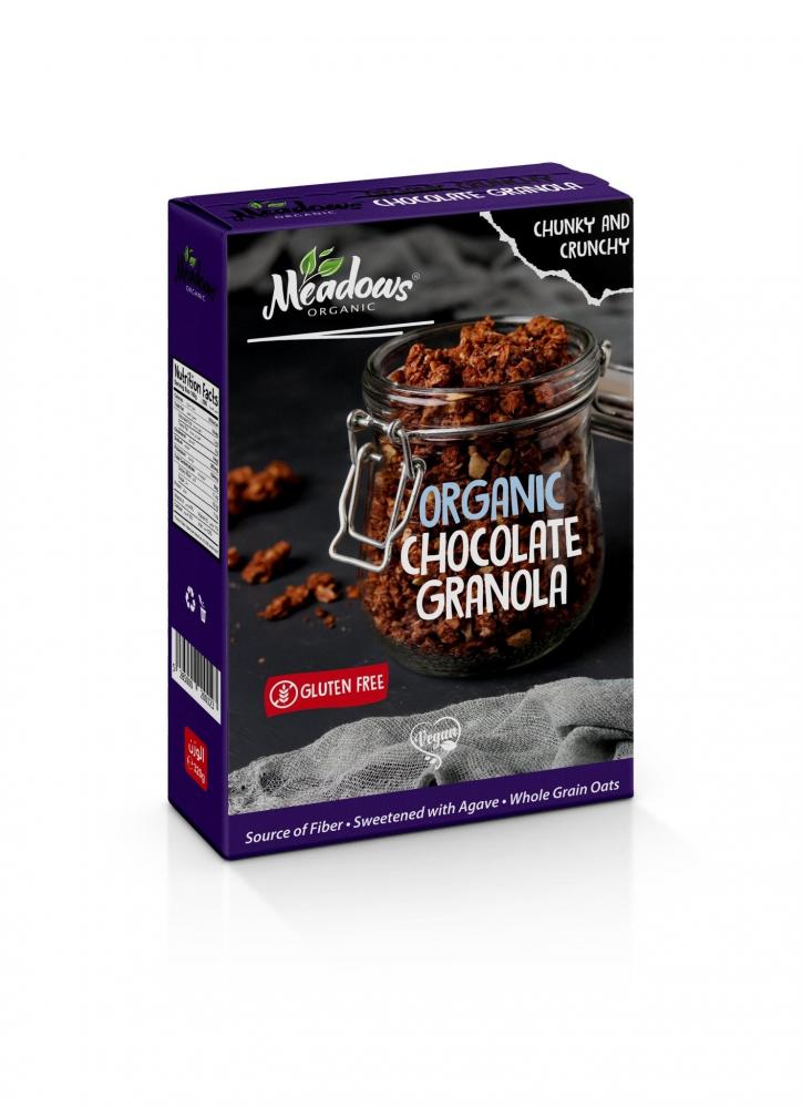 цена Meadows Organic Gluten Free Crunchy Chocolate Granola 300g
