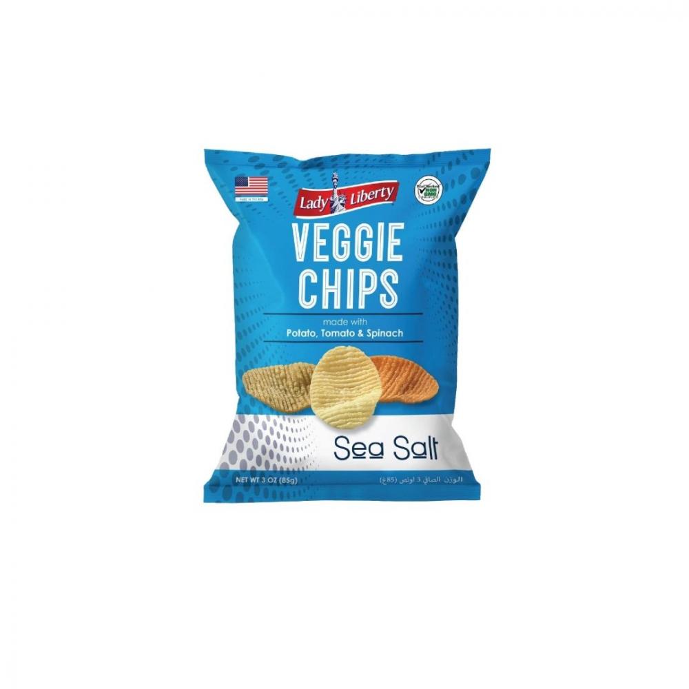 Lady Liberty Veggie Chips, Sea Salt, Non-GMO, 85g