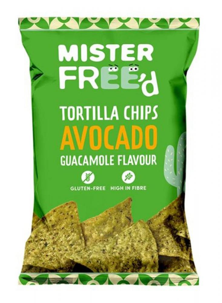 Mister Freed Tortilla Chips Avocado 135g nacho cheese tortilla style protein chips 32g