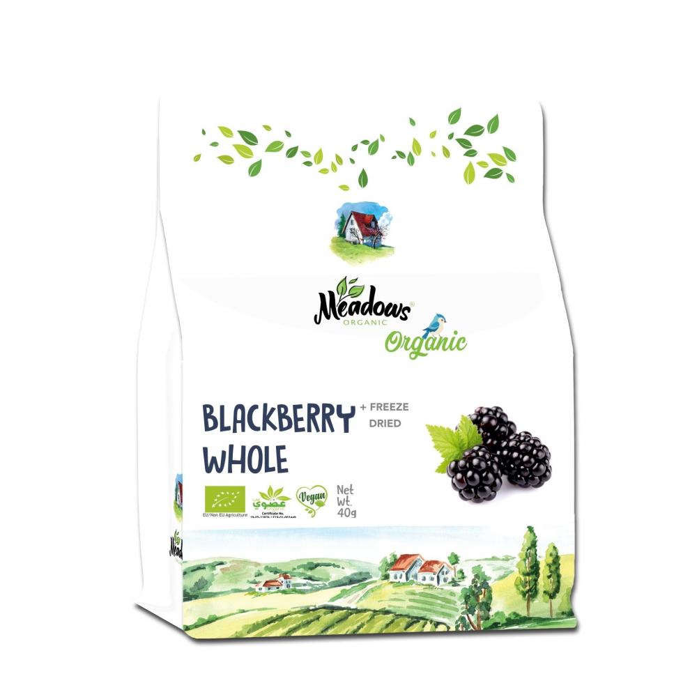Meadows Freeze Dried Organic Blackberry Whole 40g meadows sesame date bar 40g