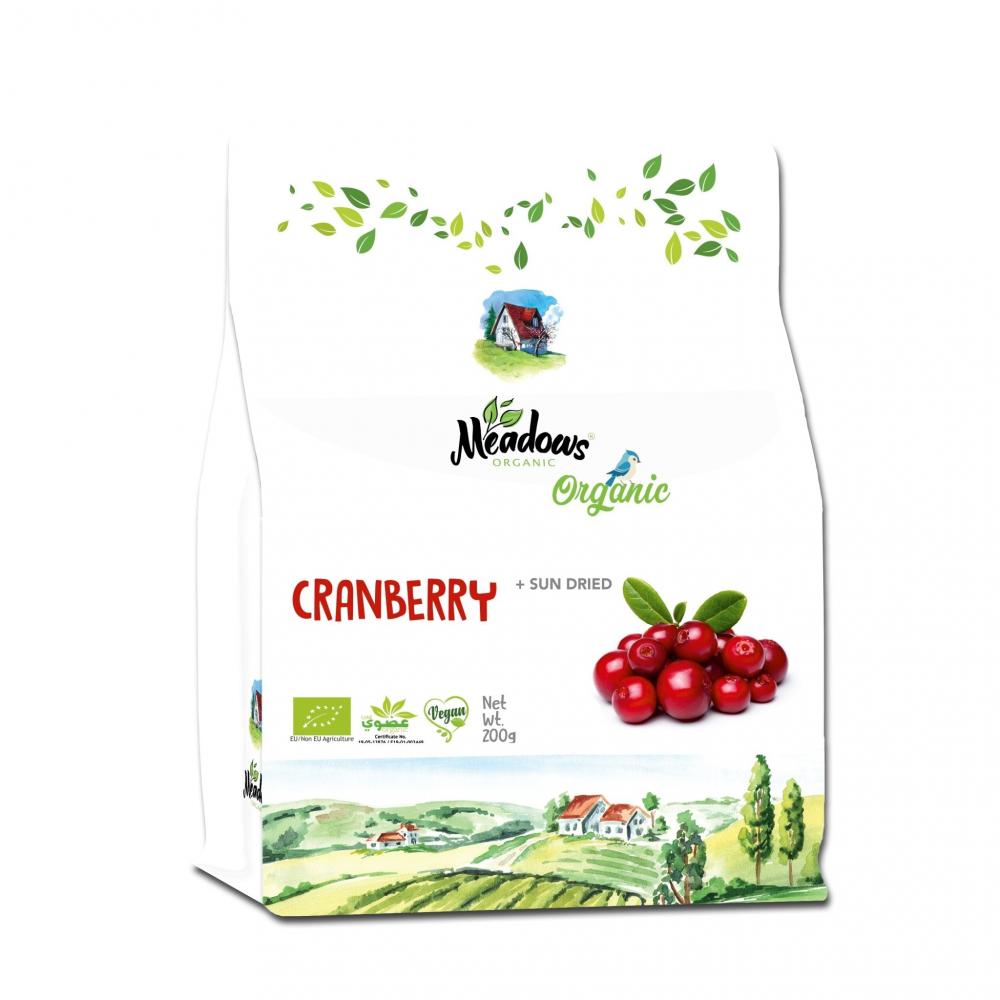 Meadows Organic Sundried Cranberries 200g zhang j sour heart