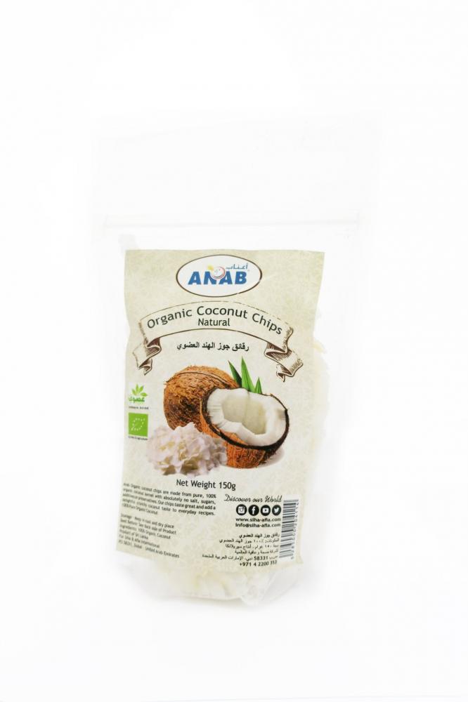 Anab Coconut Chips Natural 150g anab coconut chips toasted 150g