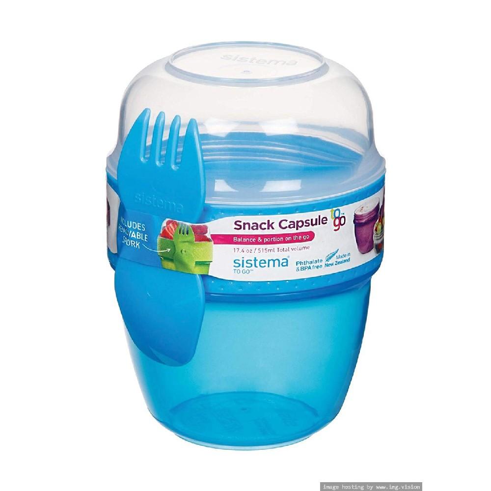 Sistema Snack Capsule To Go 515ML Assorted 1 Piece koopman cooler backpack children assorted 1 piece