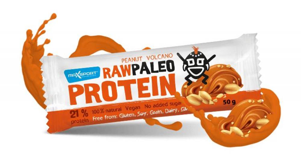 Maxsport Raw Paleo Protein Peanut Volcano 50gm maxsport protein milkshake vanilla 310ml