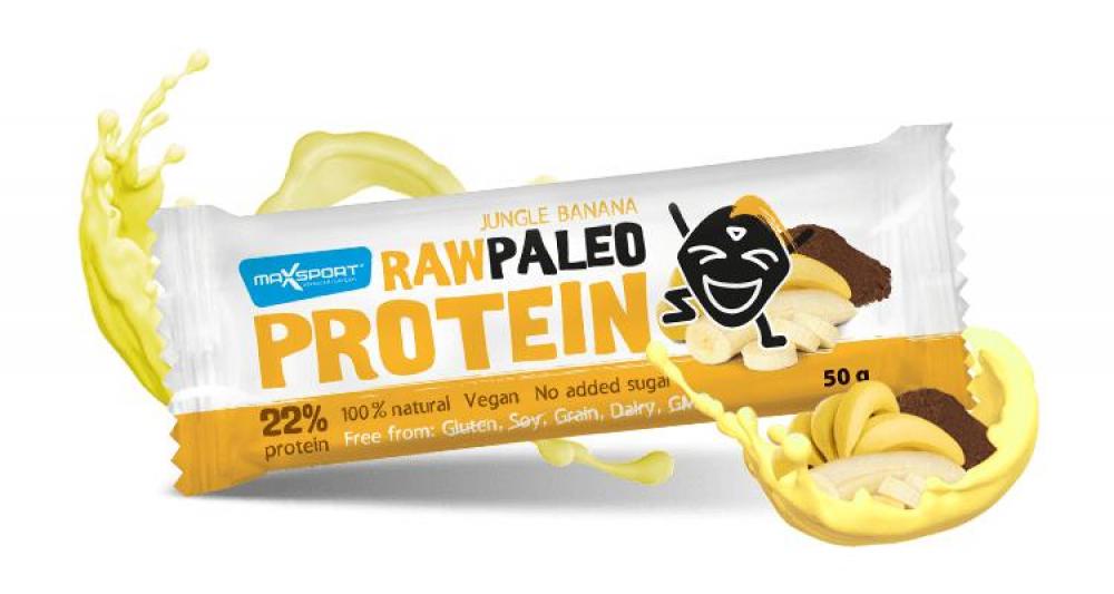 Maxsport Raw Paleo Protein Jungle Banana 50gm maxsport protein milkshake vanilla 310ml