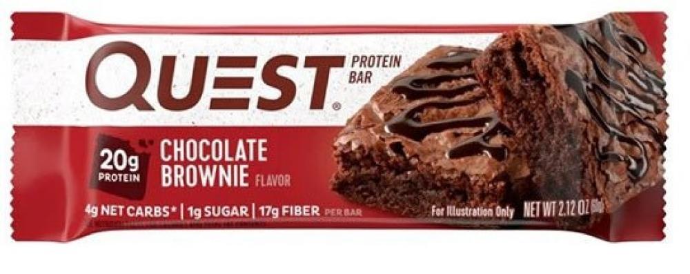 Quest Protein Bar - Chocolate Brownie 60g applied nutrition protein crunch bar milk chocolate peanut 1 bar