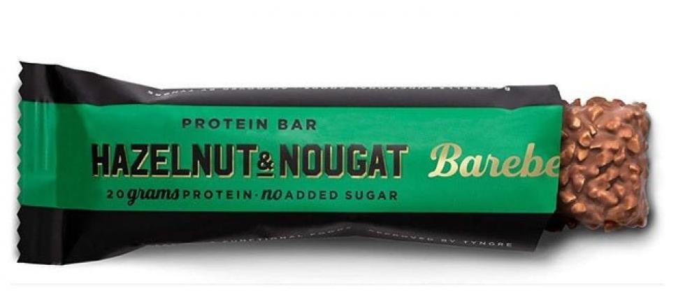 Hazelnut & Nougat Protein Bar 55g bombbar glazed protein bar 40g hazelnut praline