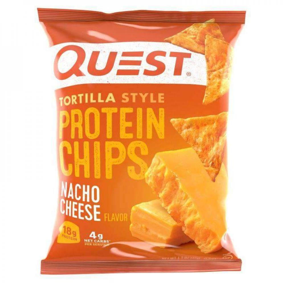Nacho Cheese Tortilla Style Protein Chips 32g pea protein powder extract organic extracts supplement protein food additives