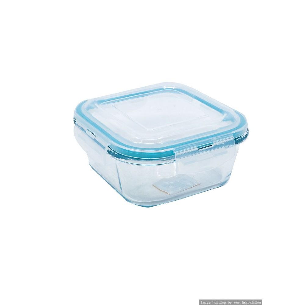 Neoflam Cloc Glass Storage Square 0.8L 1300 1800ml airtight can food storage container plastic kitchen refrigerator noodle box transparent multigrain storage tank