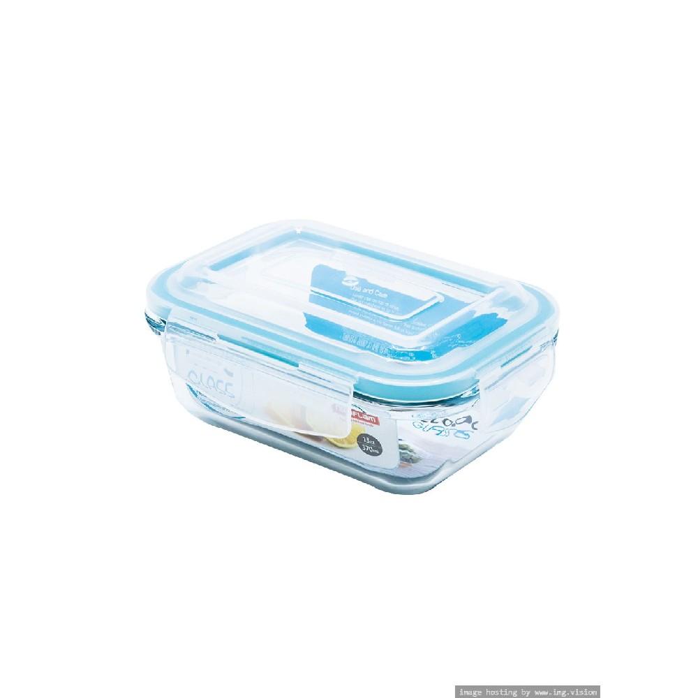 Neoflam Cloc Glass Storage Round Rectangle 0.37L