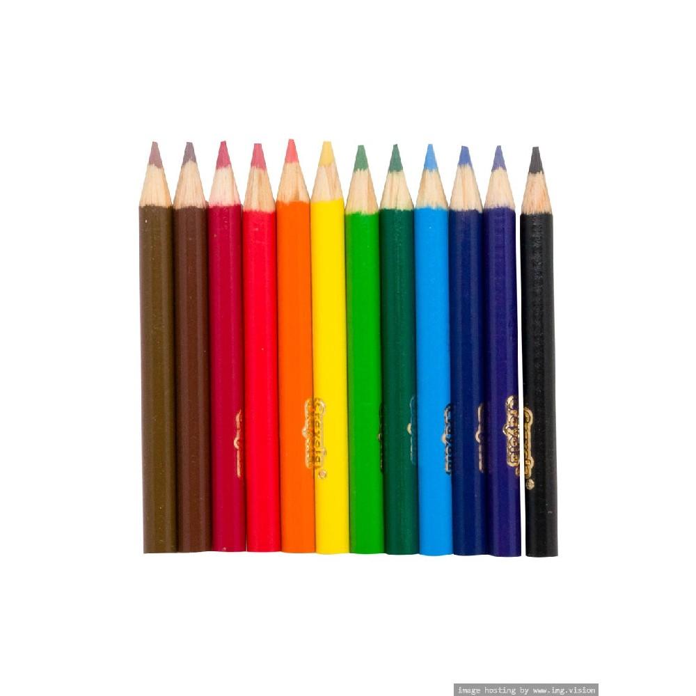 Crayola 12 Count Colored Pencils, Short