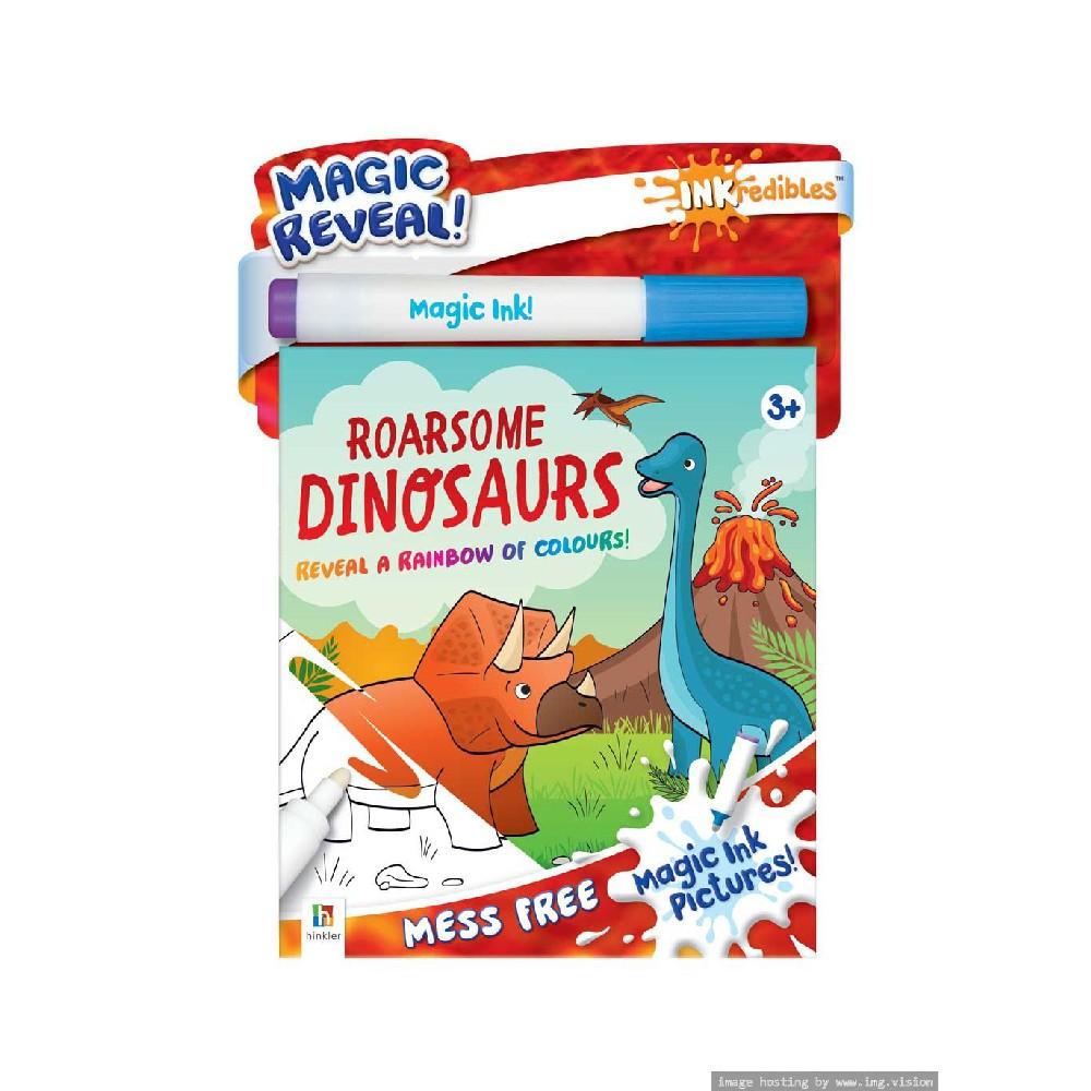 hinkler jasper let s choose happy coloring activity Hinkler Inkredibles Magic Ink Pictures Roarsome Dinosaurs