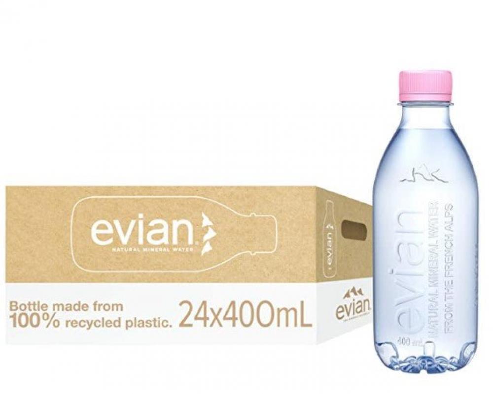 Evian Mineral Water 400ml x 24Pcs oasis still drinking water pack of 12 bottles x 500 ml