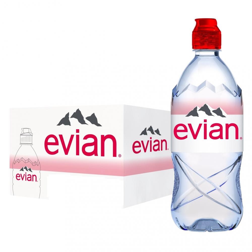 Evian Mineral Water 750ml x 12Pcs Case evian mineral water 1 5 l 4 2 free