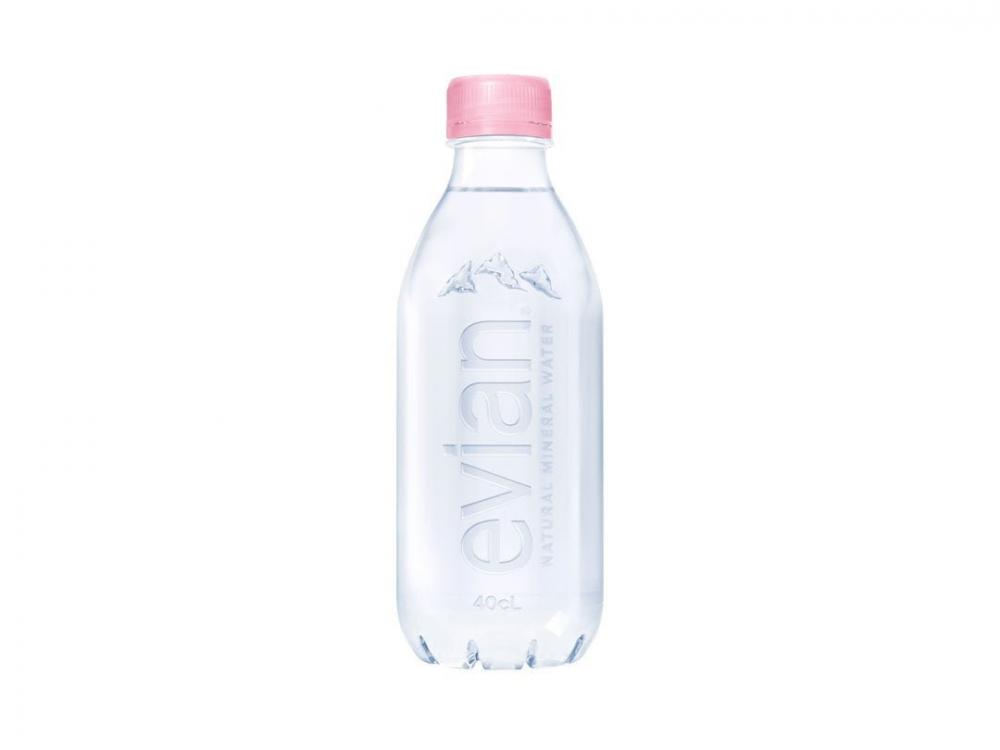 Evian Natural Mineral Water 400ml symes r f rock and mineral