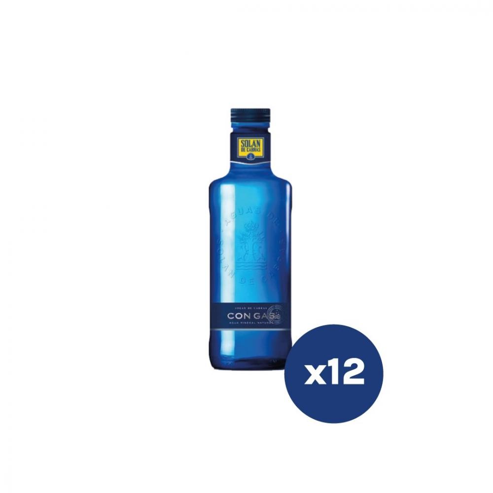 цена Solan De Cabras Sparkling Water Glass Bottle 750ml (12Pcs)