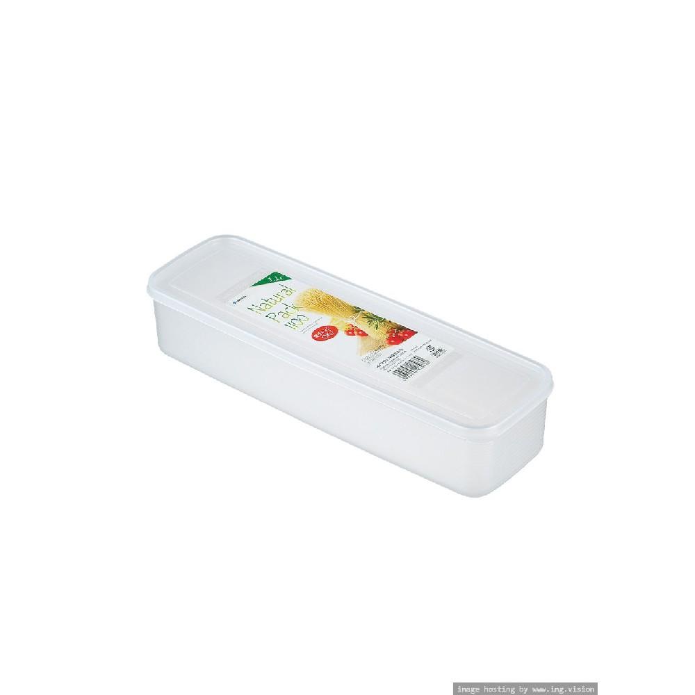 Hokan-sho 1.1 Liter Plastic Food Container Clear hokan sho plastic pull out box long white