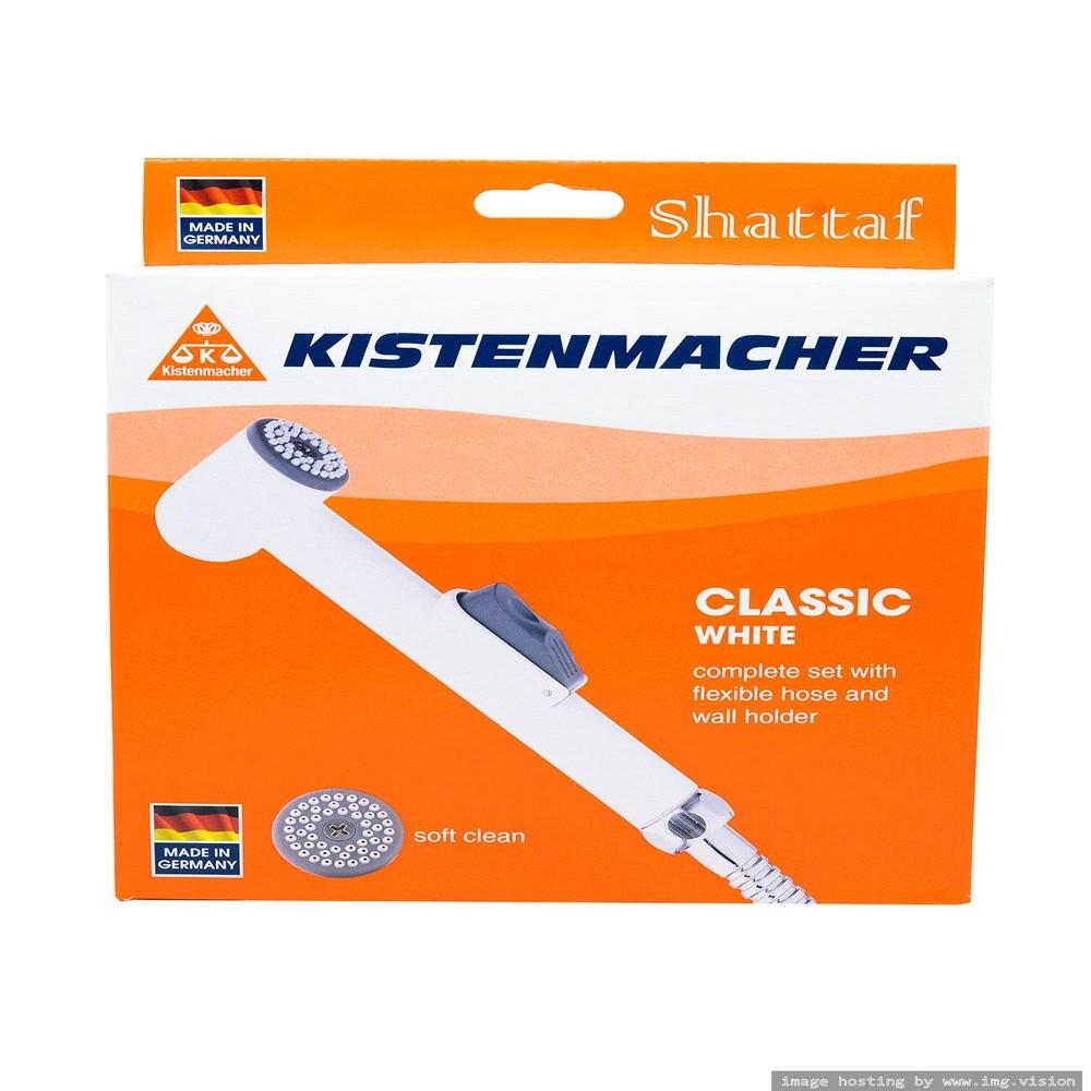 Kistenmacher Shattaf Antikalk White with 100cm Hose kistenmacher safety hose 150 cm