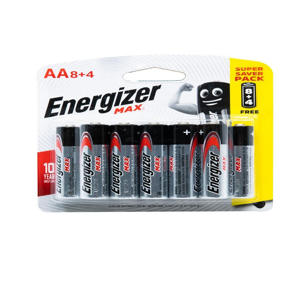 Energizer Power Seal (8+4) AA duracell batteries 9v alkaline mn1604b2 long lasting coppertop pack of 2