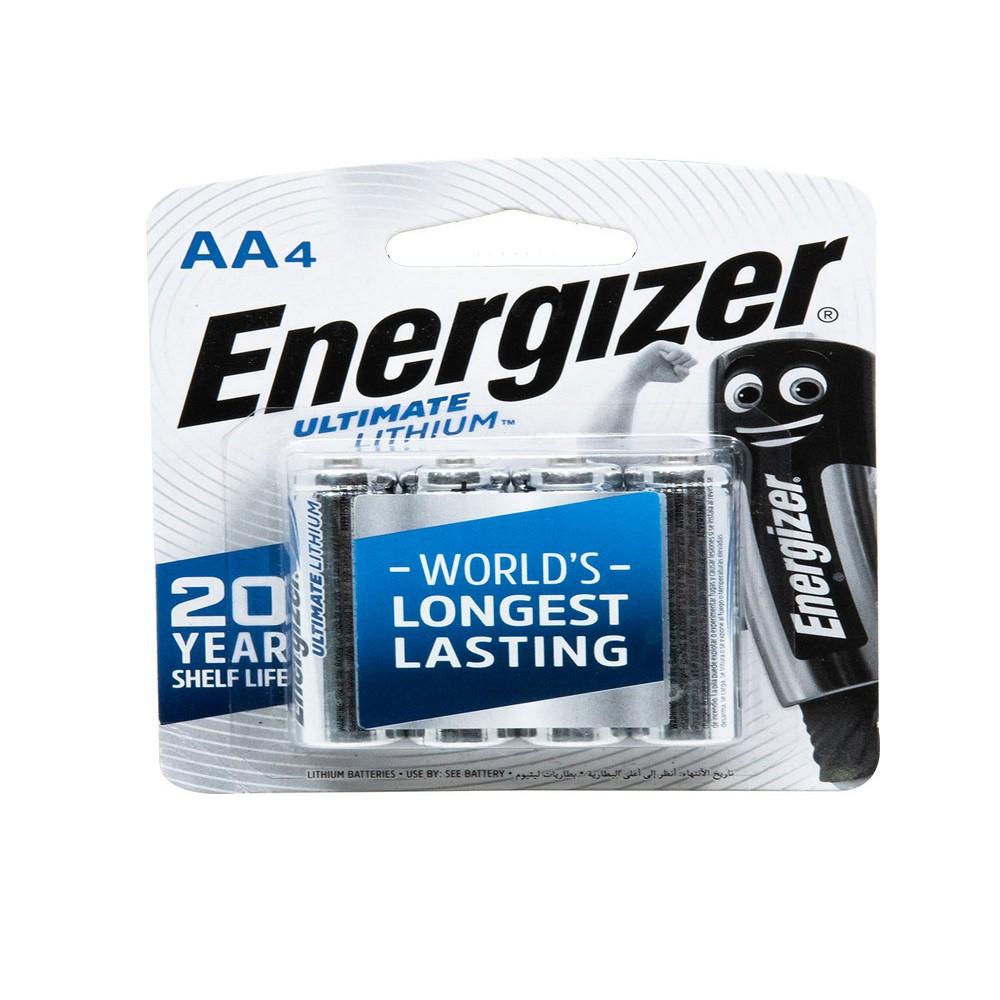 Energizer Lithium Photo Batteries AA 4 duracell batteries 9v alkaline mn1604b2 long lasting coppertop pack of 2