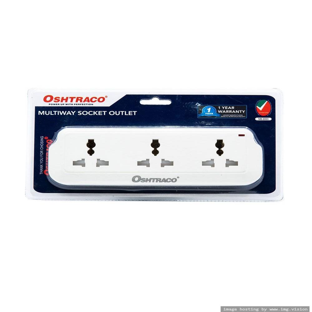 Oshtraco 3 Way Universal Multi Socket universal british travel plug converter uk travel adapter wall power adapter 13a mini uk outlet adapter