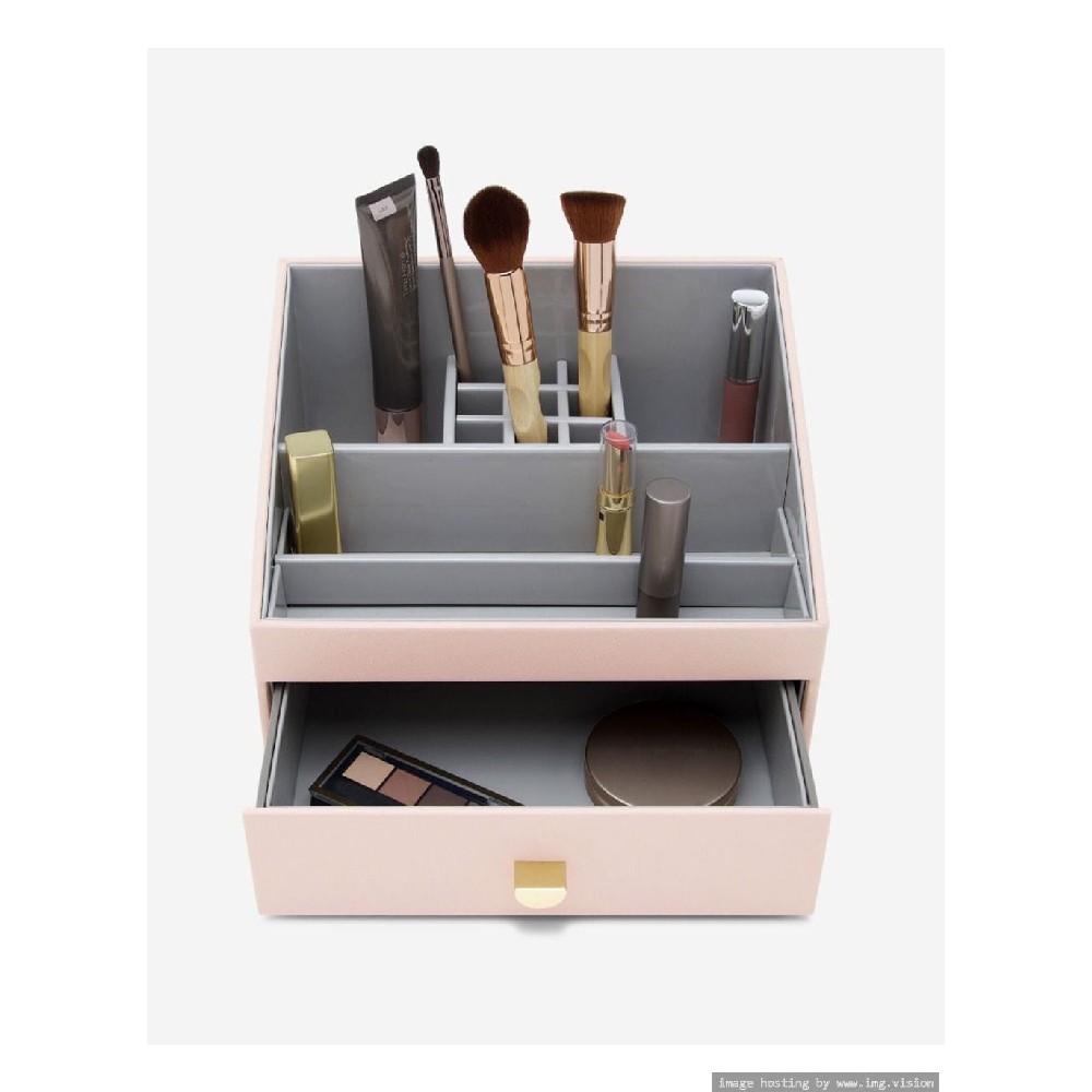 stackers classic jewellery box with lid oatmeal Stackers Makeup Organizer Caddy Blush Pink