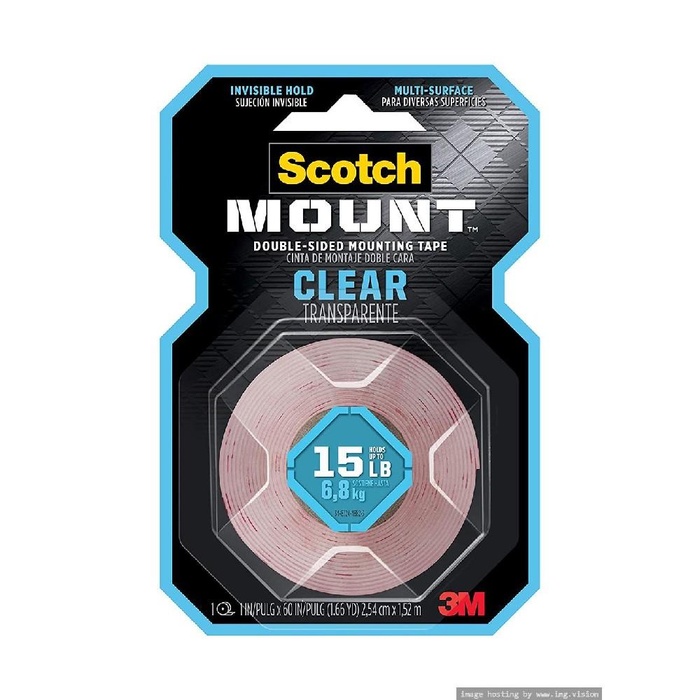 цена Scotch Mount Clear Double Sided Mounting Tape