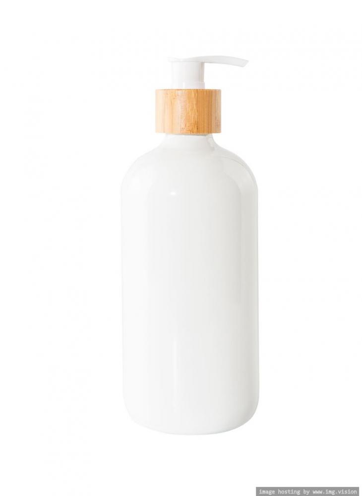 цена Little Storage 500ML Glass Round Pump Bottles White