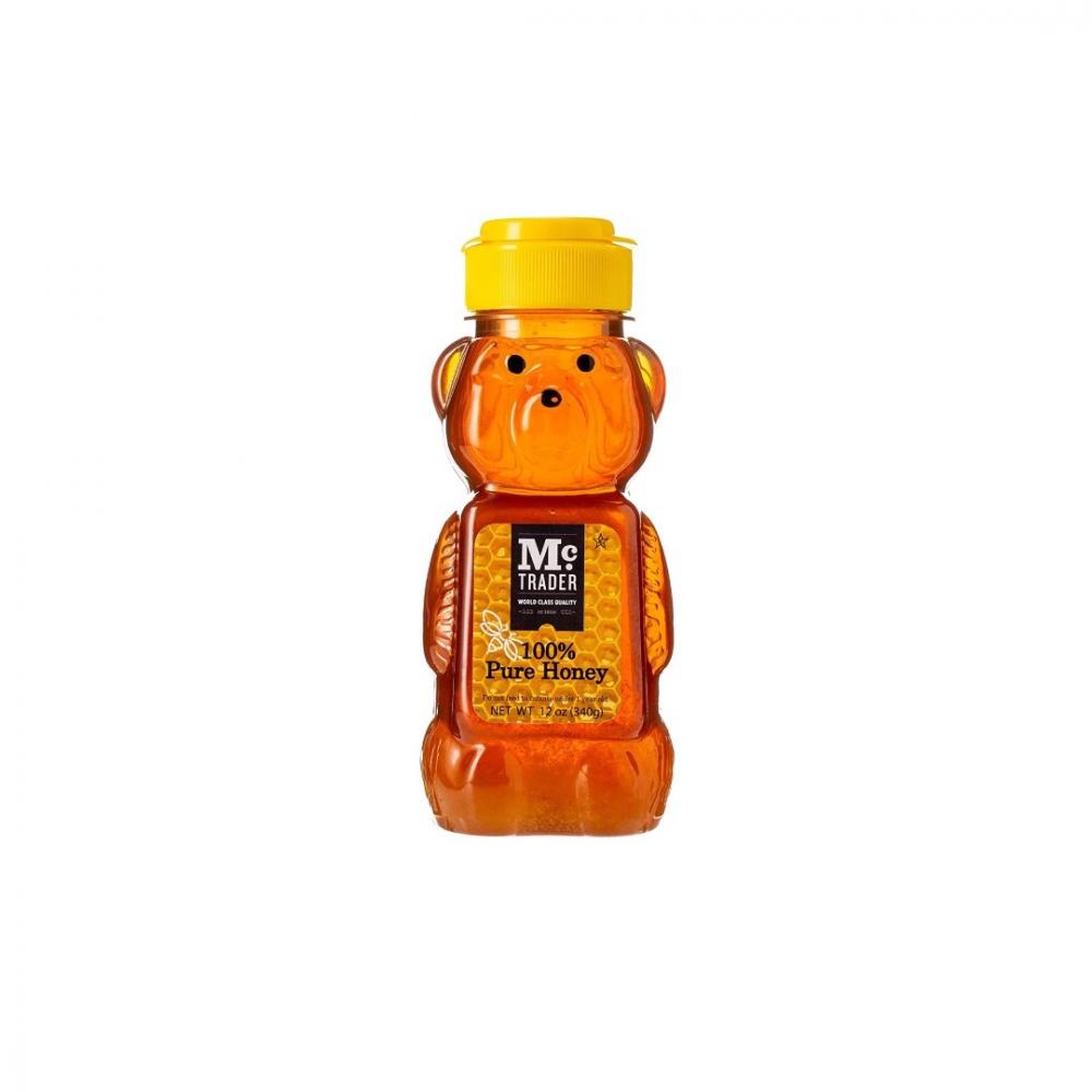MC Trader 100% Honey Bear, PET bottle 340g 300 500ml bee honey drip dispenser bottle glass honey jar container storage pot squeeze bottle kitchen accessories