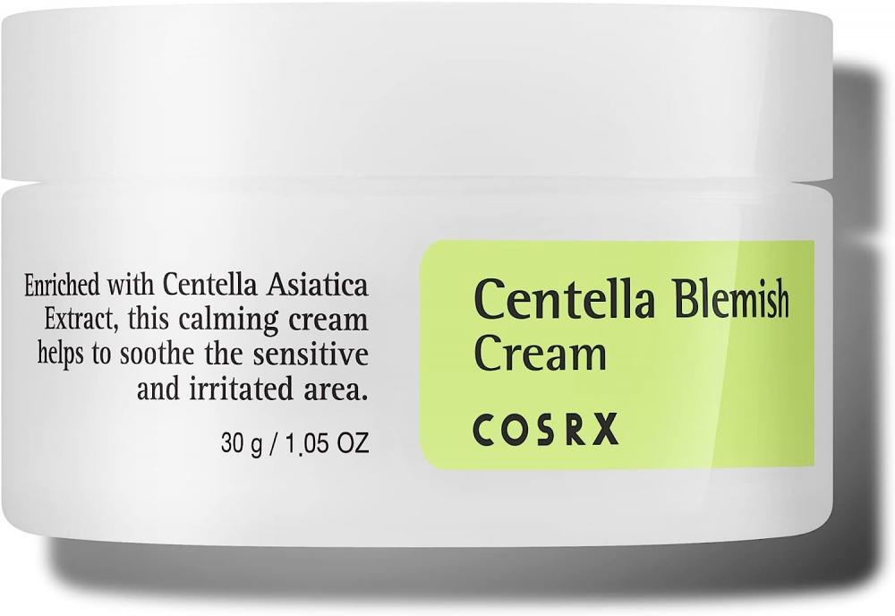 Cosrx-Centella Blemish Cream post blemish recovery cream replenish and soothe dry skin after a pimple pops vegan friendly formula