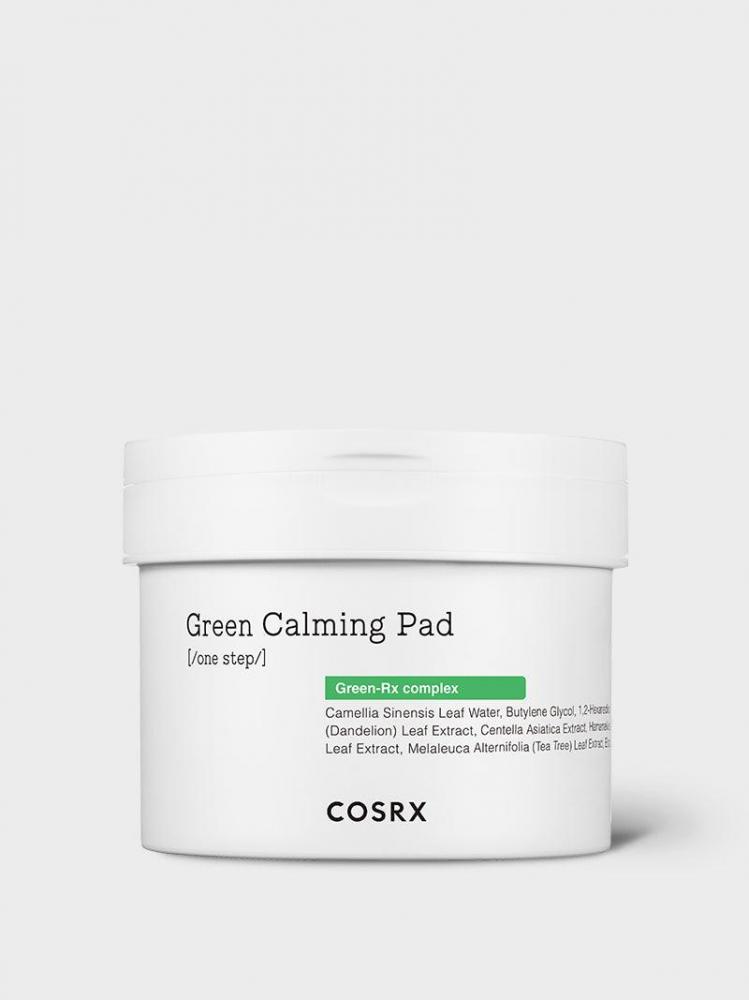 cosrx one step green hero calming pad успокаивающие диски 70 шт 135 мл 4 56 жидк унции Cosrx-One Step Green Hero Calming Pad