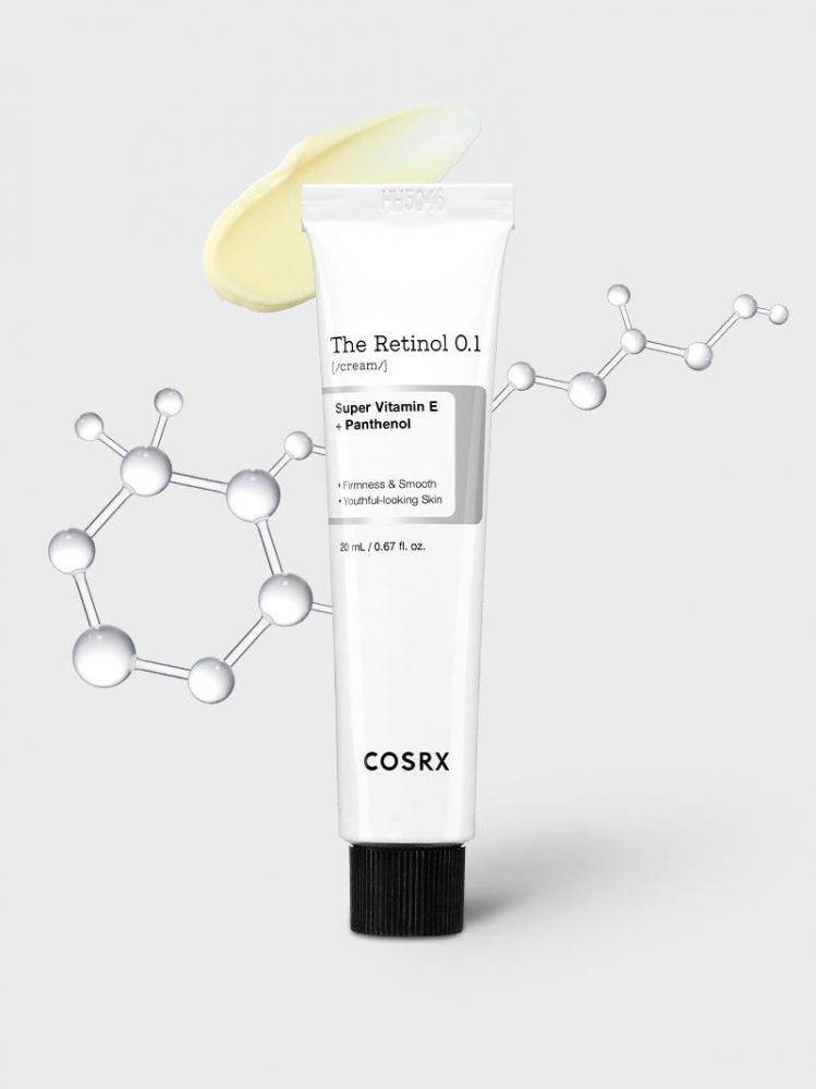 Cosrx-The Retinol 0.1 Cream auquest retinol anti wrinkle face cream firm lift fade fine lines anti aging whitening moisturizer brightening dryness skin care